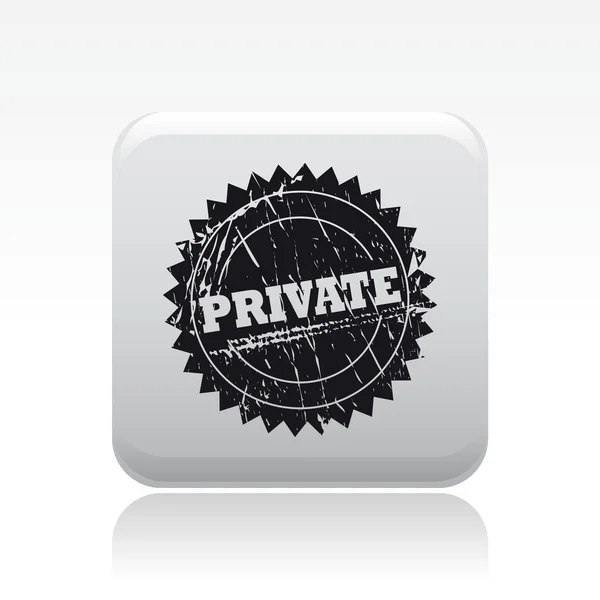Ilustracja wektorowa ikona jeden na białym tle ochrony prywatności — Wektor stockowy