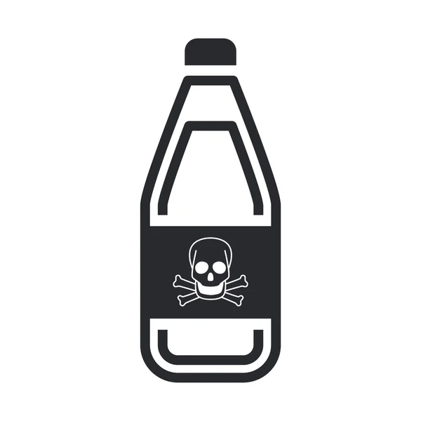 Vector illustration of isolated danger bottle icon — Stock Vector