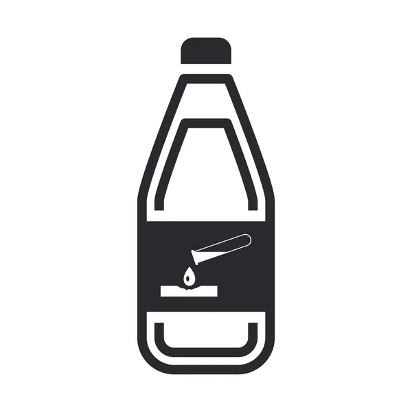 Vectorillustratie van gevaar fles pictogram — Stockvector