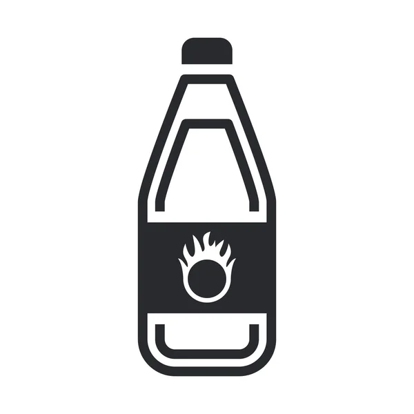 Vektorové ilustrace izolované nebezpečí láhev ikony — Stockový vektor