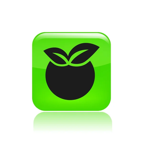 Ilustracja wektorowa ikona na białym tle jabłko — Wektor stockowy