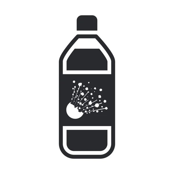 Ilustración vectorial del icono de botella de peligro aislado — Vector de stock