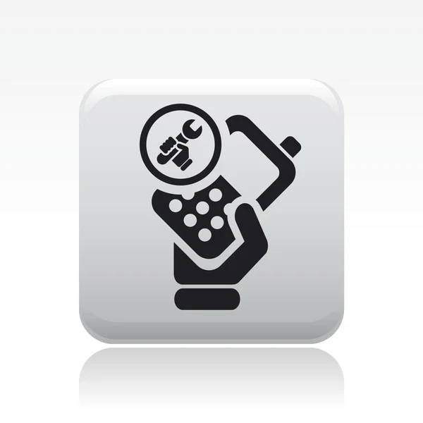 Vector illustration of isolated phone repairer icon — Stock Vector