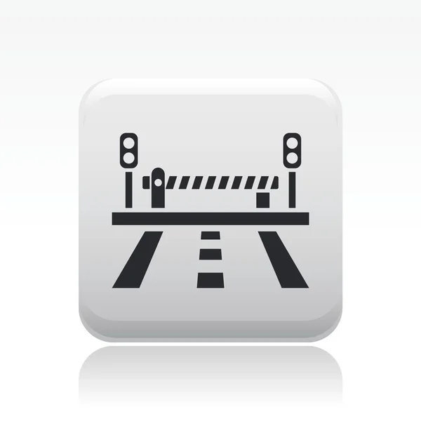 Illustration vectorielle de l'icône de la barre routière unique — Image vectorielle