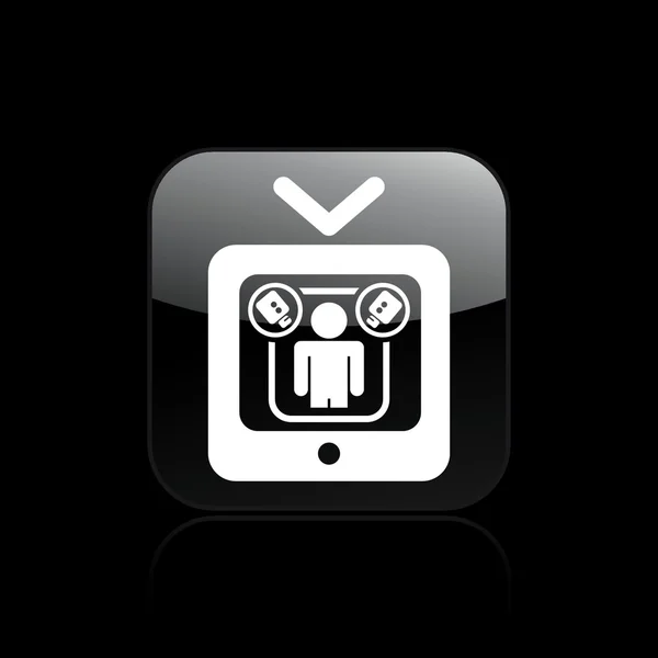 Ilustración vectorial de un icono de vídeo casero — Archivo Imágenes Vectoriales