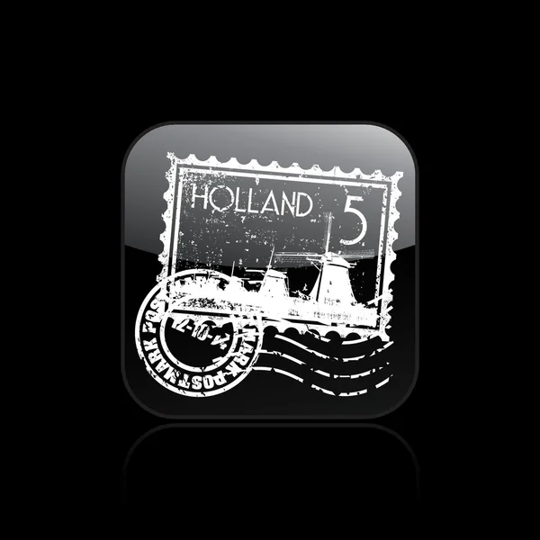 Illustration vectorielle d'une seule icône Hollande — Image vectorielle