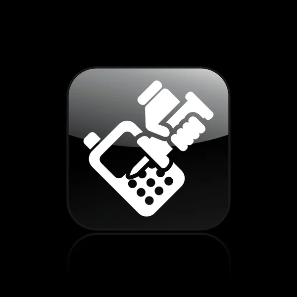Illustration vectorielle de l'icône du réparateur de téléphone unique — Image vectorielle