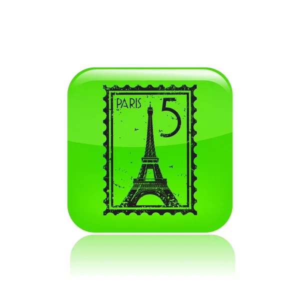 Vektorillustration des einzelnen Pariser Symbols — Stockvektor