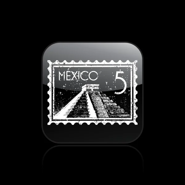 Illustrazione vettoriale dell'icona del Messico singolo — Vettoriale Stock