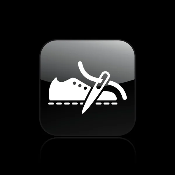 Ilustración vectorial del icono de producción de zapato único — Archivo Imágenes Vectoriales