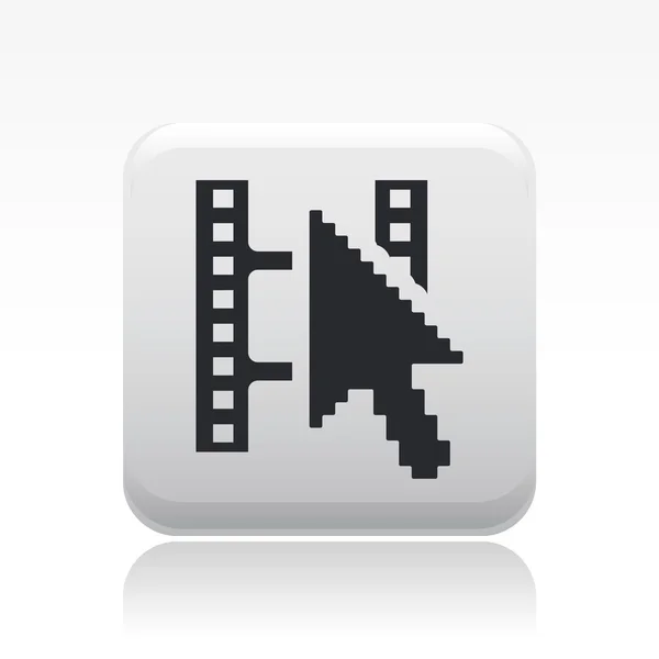 Vectorillustratie van video web playericon — Stockvector