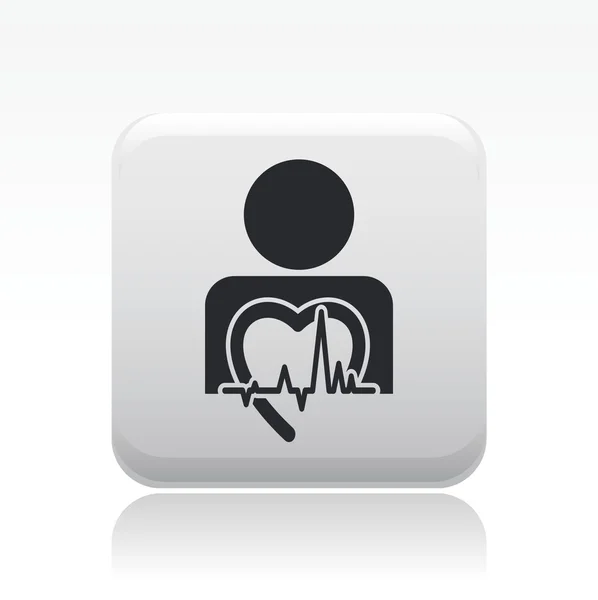 Illustrazione vettoriale dell'icona della salute unica — Vettoriale Stock