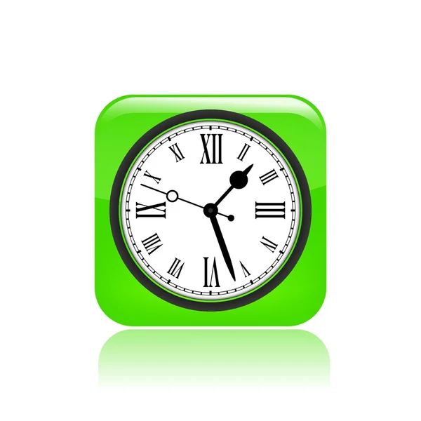 Illustration vectorielle de l'icône d'horloge unique — Image vectorielle