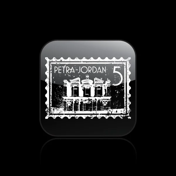 Vector illustration of single Petra icon — Stock Vector
