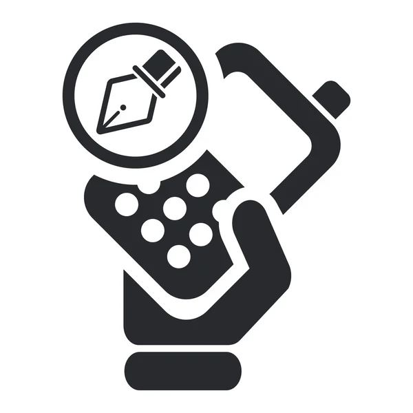Illustration vectorielle de l'icône du téléphone isolé — Image vectorielle