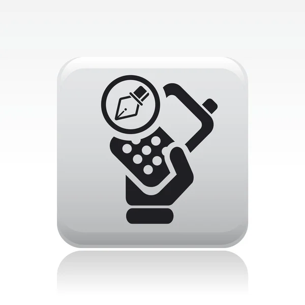 Ilustracja wektorowa ikona jeden telefon — Wektor stockowy