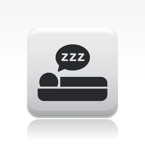 Vectorillustratie van geïsoleerde slaap pictogram — Stockvector