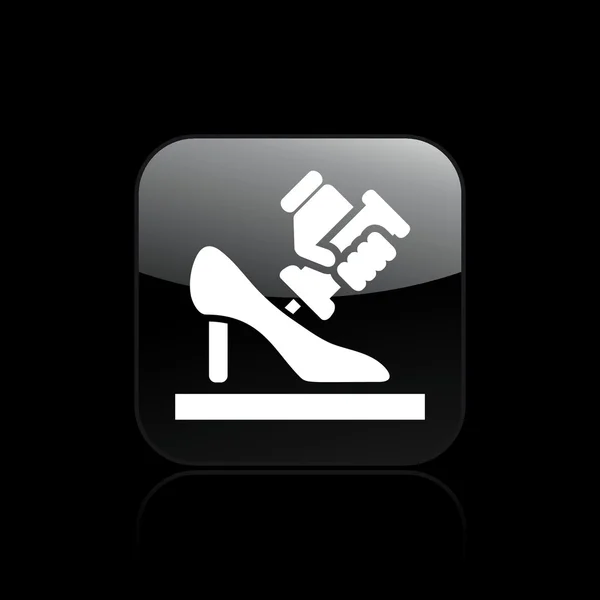 Illustrazione vettoriale dell'icona di riparazione singola scarpa — Vettoriale Stock