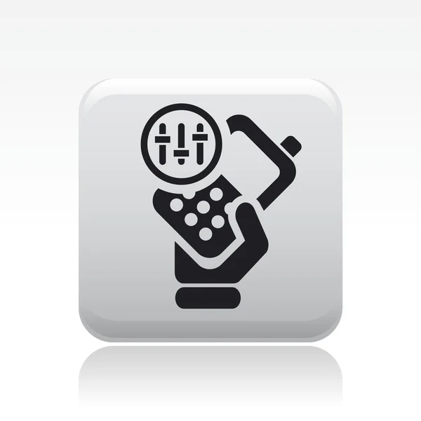 Illustration vectorielle de l'icône du téléphone unique — Image vectorielle