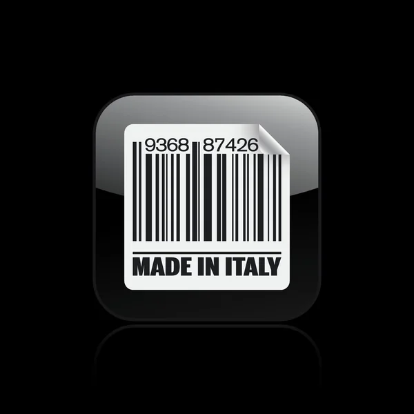 Illustrazione vettoriale dell'icona del made in Italy — Vettoriale Stock