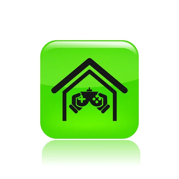 Illustrazione vettoriale dell'icona del singolo videogioco — Vettoriale Stock