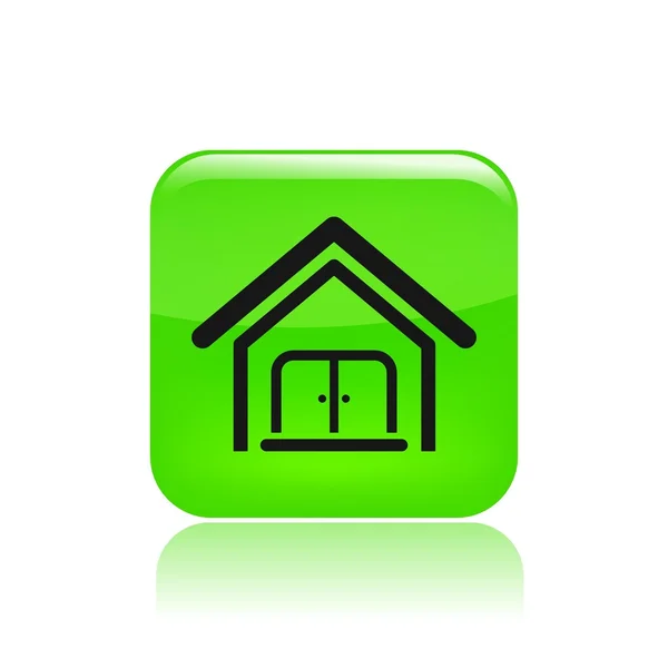 Illustrazione vettoriale dell'icona immobiliare unica — Vettoriale Stock
