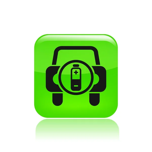 Ilustração vetorial do ícone de bateria de carro único — Vetor de Stock