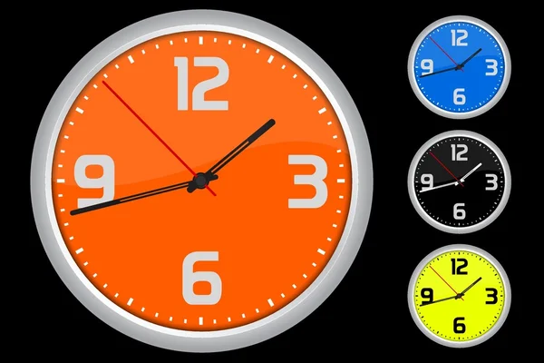 1 つの時計のアイコンのベクトル イラスト — ストックベクタ