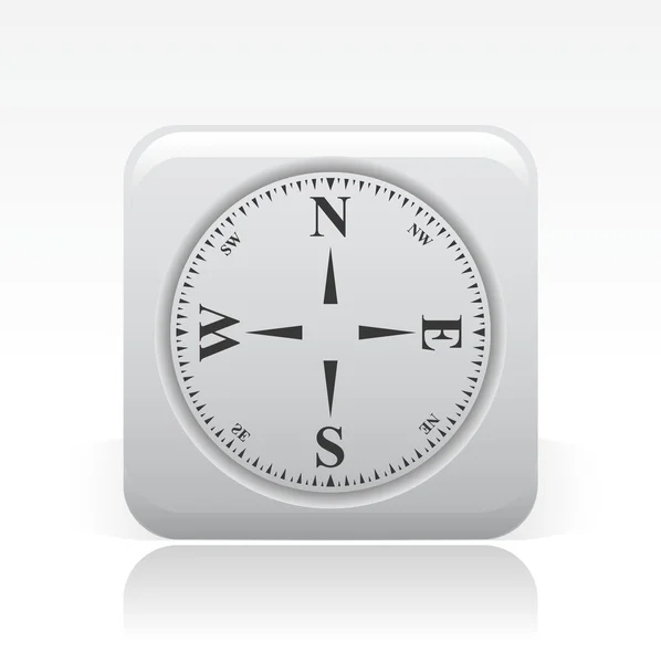 Vectorillustratie van één kompas pictogram — Stockvector