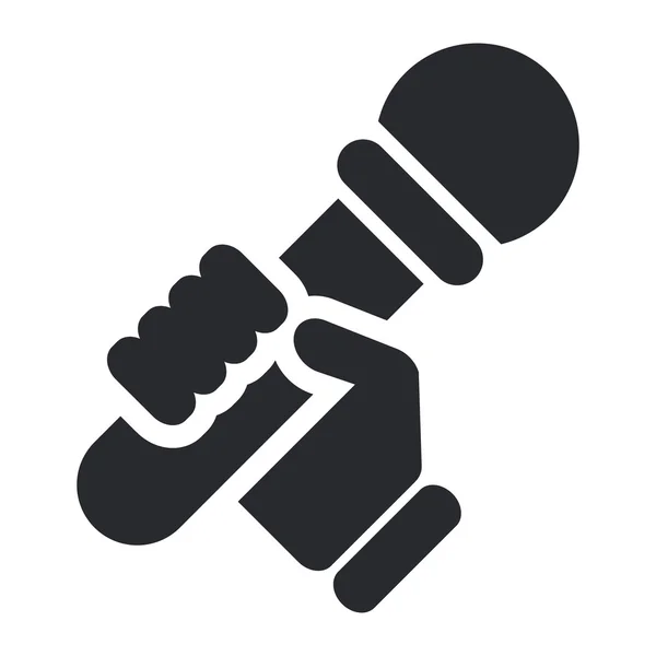 Ilustracja wektorowa pojedynczej ikony karaoke — Wektor stockowy