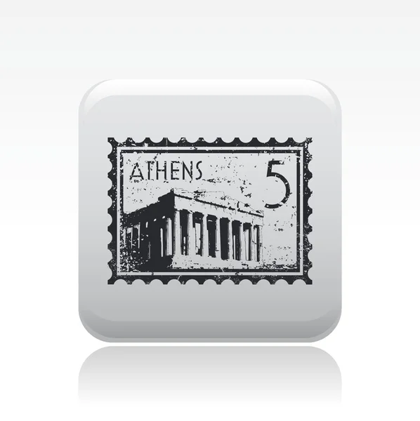 Vector illustration of single athenian icon — Stock Vector