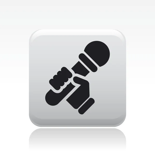 Ilustração vetorial do ícone de karaoke único —  Vetores de Stock