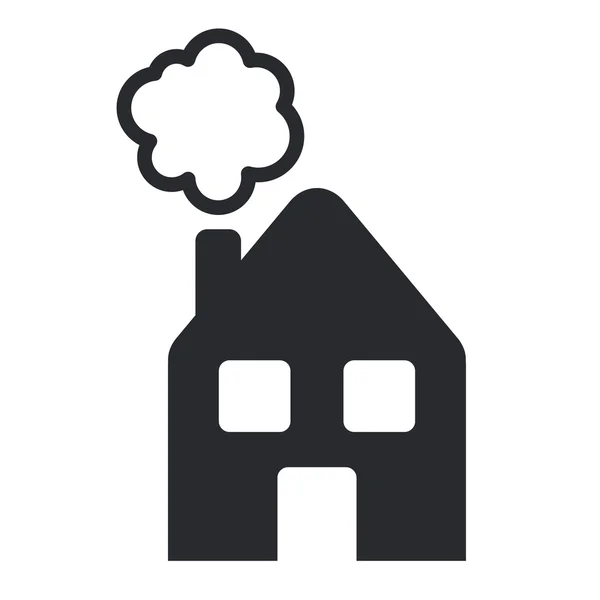 Ilustración vectorial del icono del hogar aislado — Vector de stock