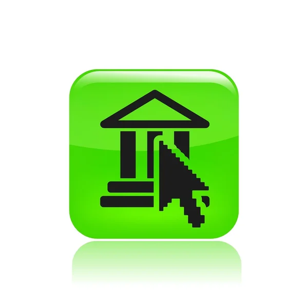 Ilustracja wektorowa ikona jeden przycisk — Wektor stockowy