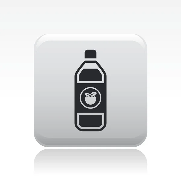 Vector illustration of single fruit juice icon — Stock Vector