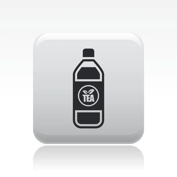 Ilustración vectorial del icono de la botella de té — Vector de stock