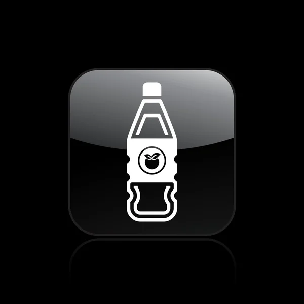 Vector illustration of fruit juice bottle icon — Stock Vector