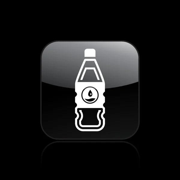 Vector illustration of single water bottle icon — Stock Vector