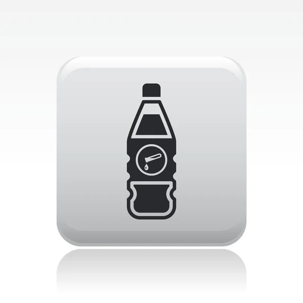 Vectorillustratie van geïsoleerde chemische fles pictogram — Stockvector