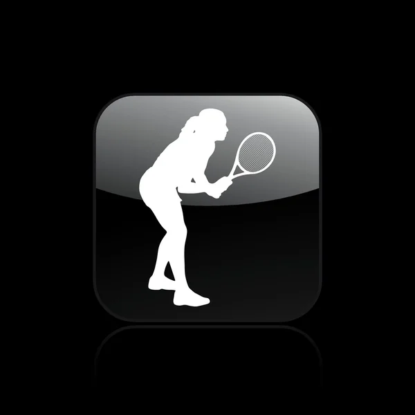 孤立したテニス アイコンのベクトル イラスト — ストックベクタ