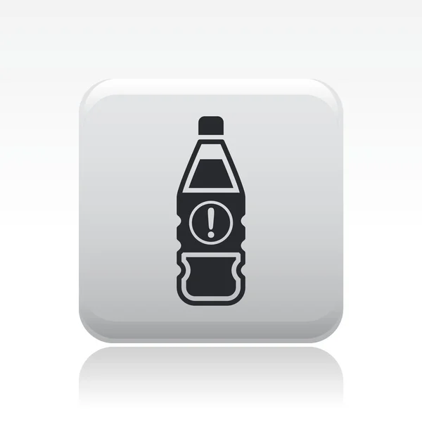 Ilustração vetorial de um ícone de garrafa perigoso —  Vetores de Stock