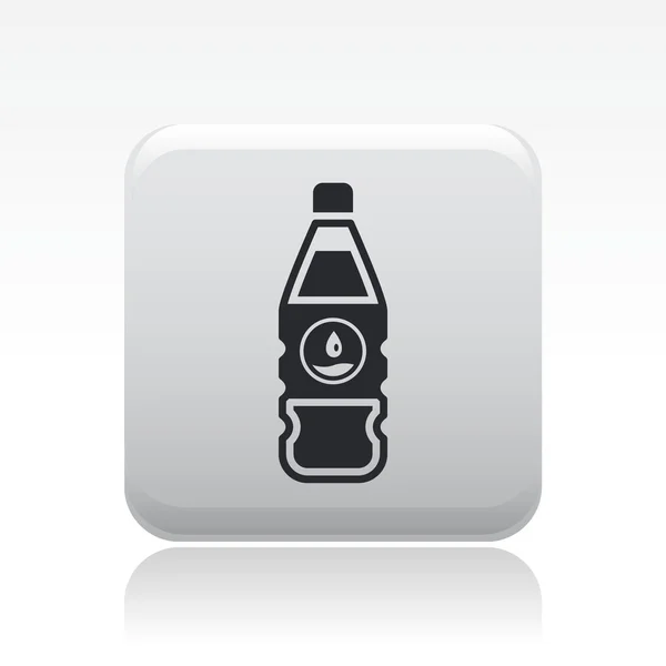 Ilustracja wektorowa ikona na białym tle butelka wody — Wektor stockowy