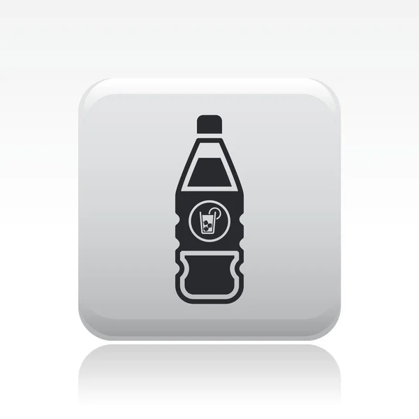 Illustrazione vettoriale dell'icona della bottiglia singola cocktail — Vettoriale Stock
