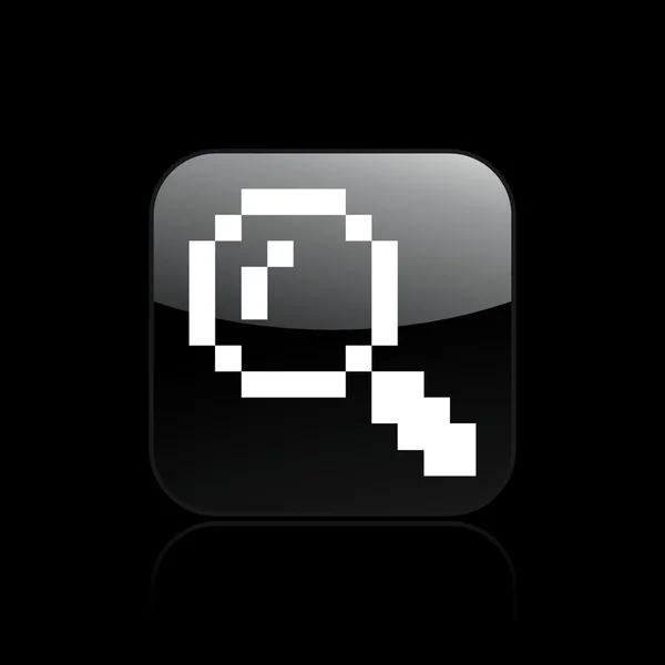 Illustration vectorielle de l'icône pc d'un seul pixel — Image vectorielle