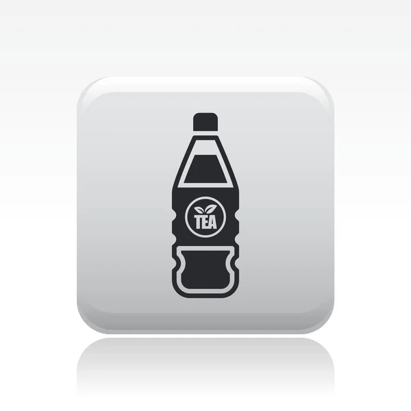 Vector illustration of isolated tea bottle icon — Stock Vector