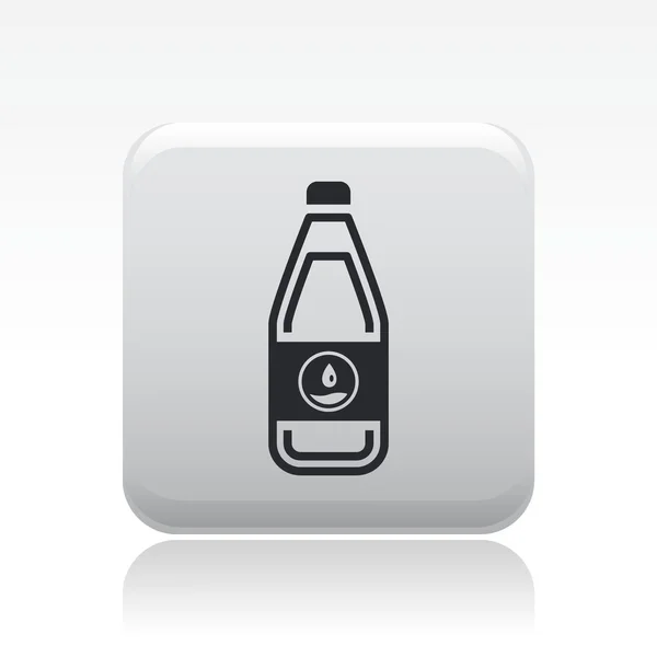 Vector illustration of single water bottle icon — Stock Vector