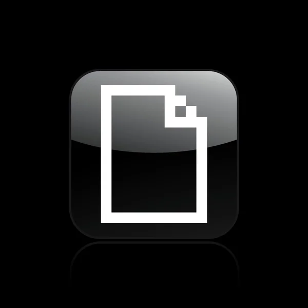 Ilustración vectorial del icono de PC de un solo píxel — Vector de stock