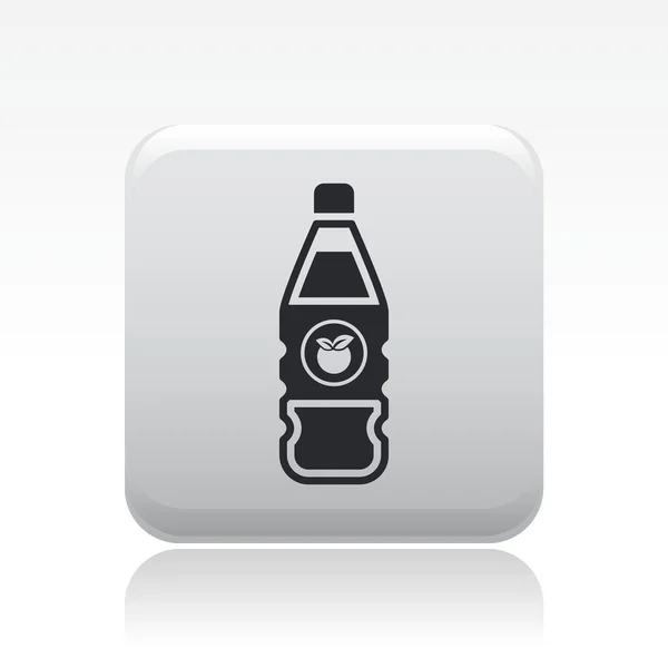 Illustration vectorielle de l'icône bouteille de jus unique — Image vectorielle