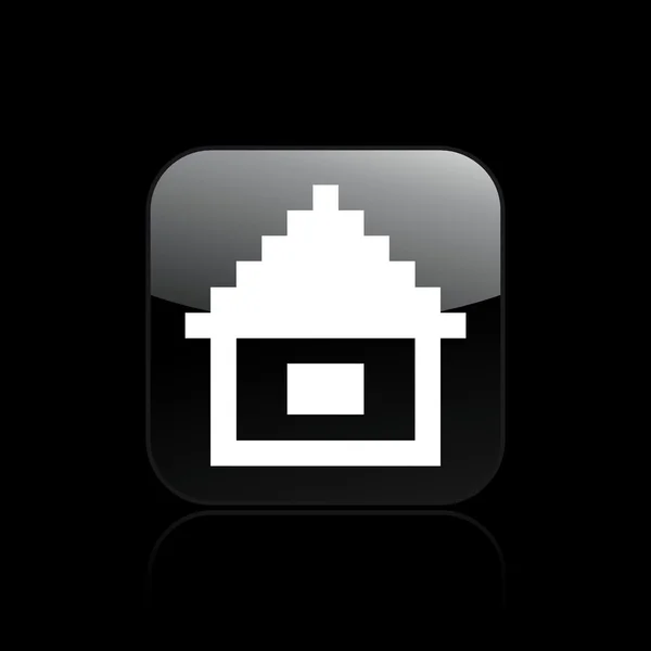 Vector illustration of single pixel pc icon — Stock Vector
