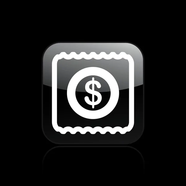 Vector illustration of isolated pay icon — Stock Vector